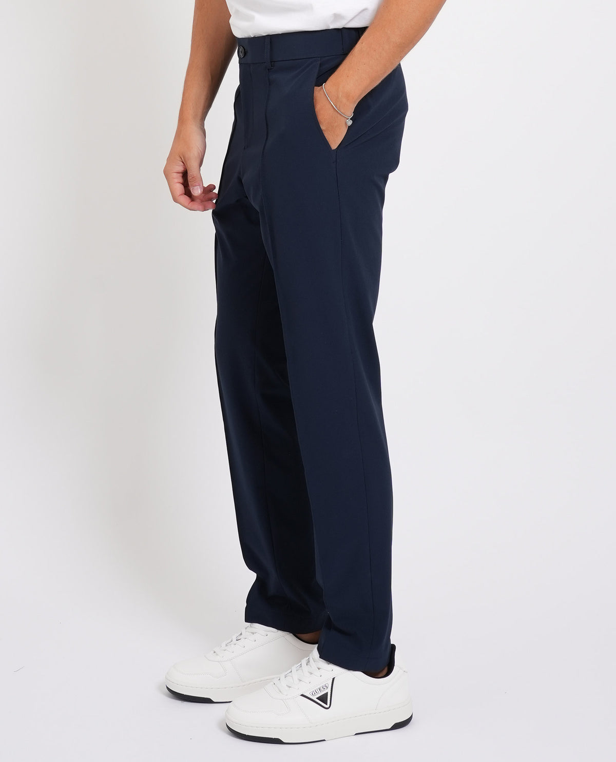Pantaloni slim fit Boss uomo in tessuto elasticizzato 