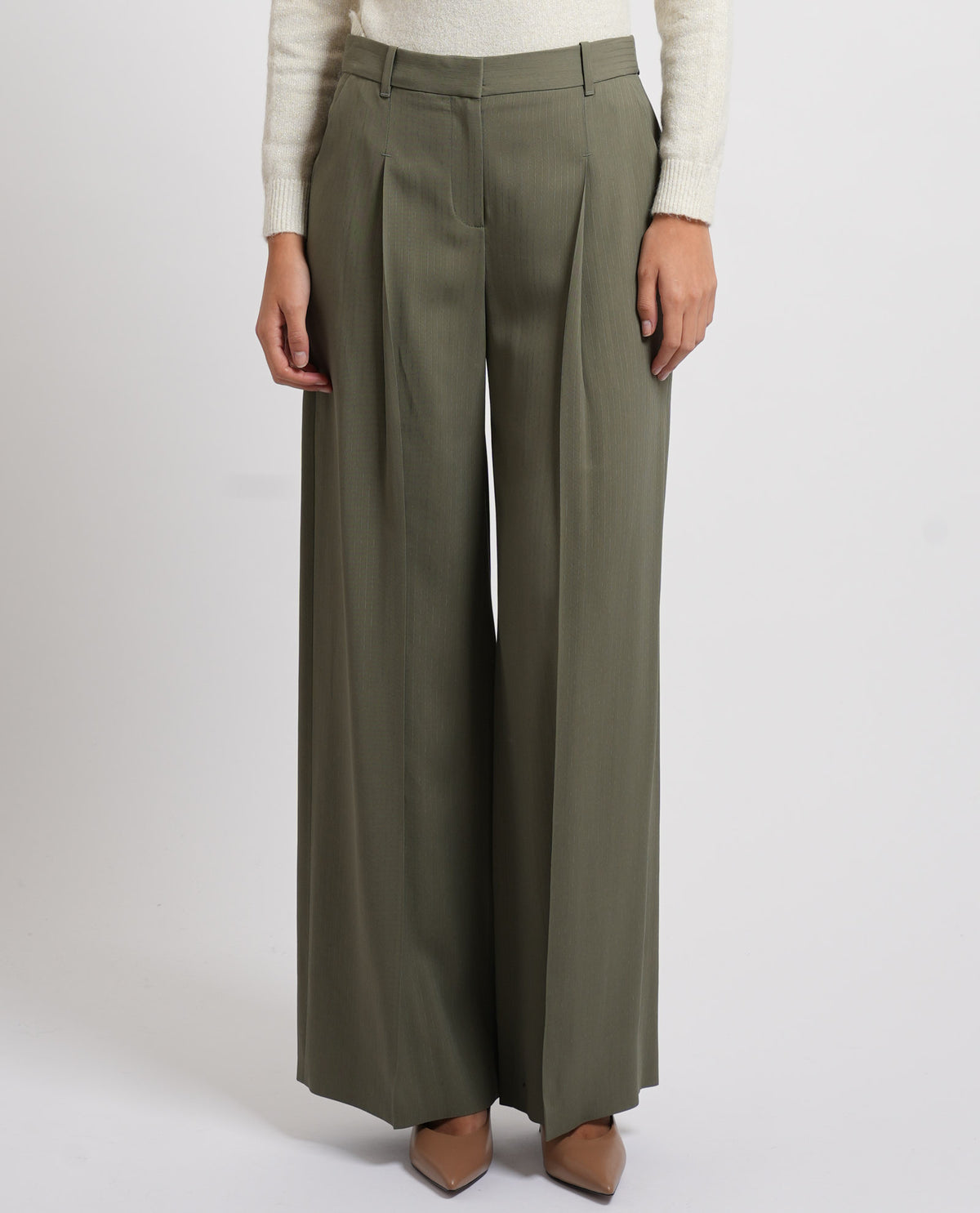 Pantaloni donna Boss in crepè elasticizzato 