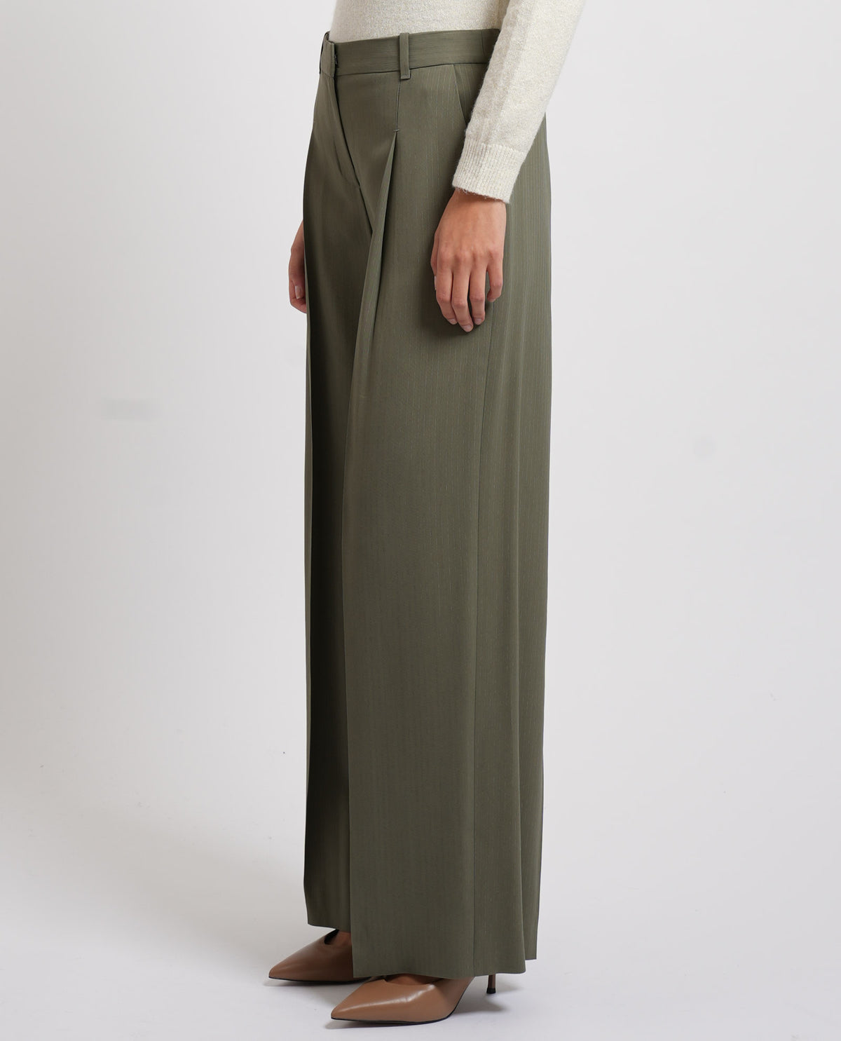Pantaloni donna Boss in crepè elasticizzato 