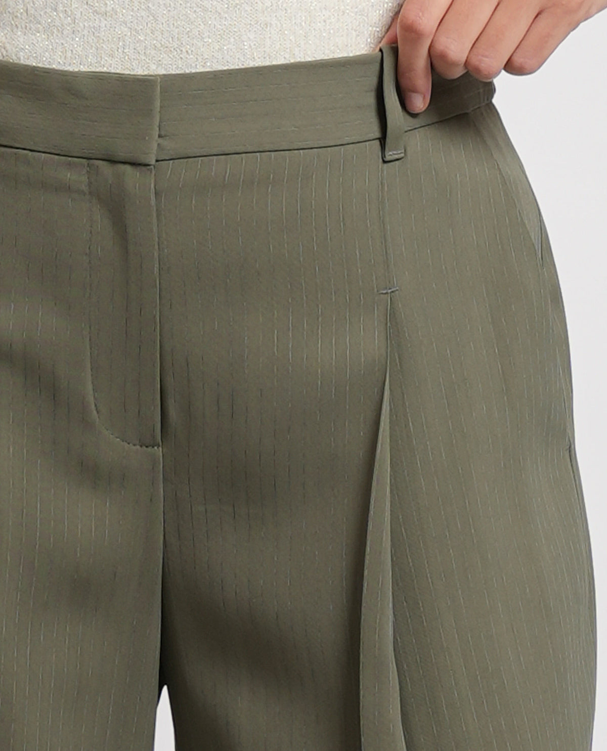 Pantaloni donna Boss in crepè elasticizzato 