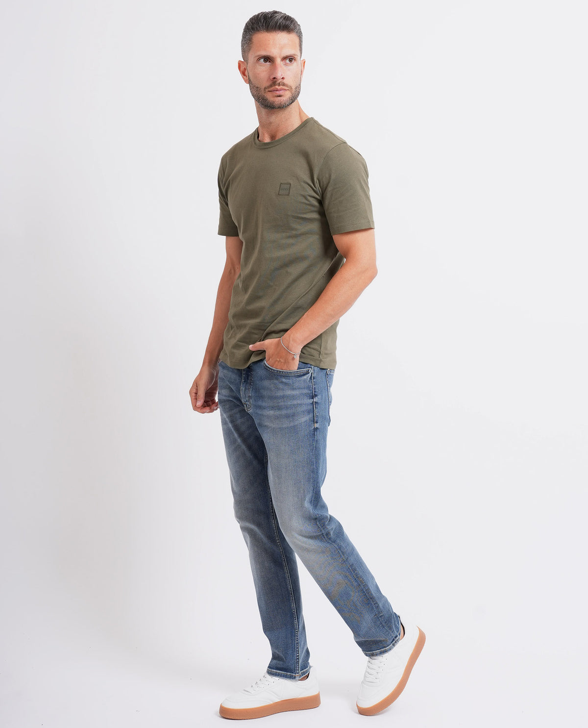 Jeans slim fit uomo di Boss 