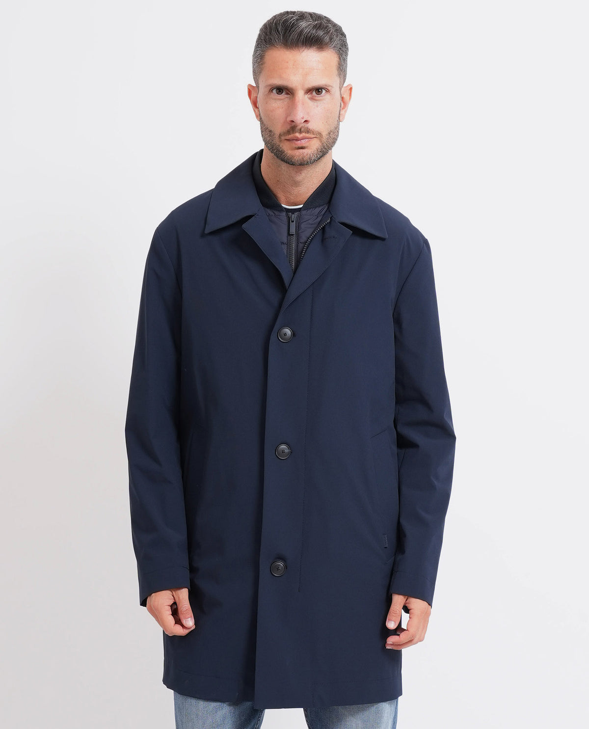 Cappotto uomo di Boss con gilet trapuntato 