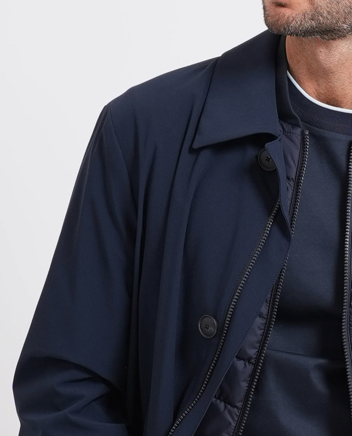 Cappotto uomo di Boss con gilet trapuntato 