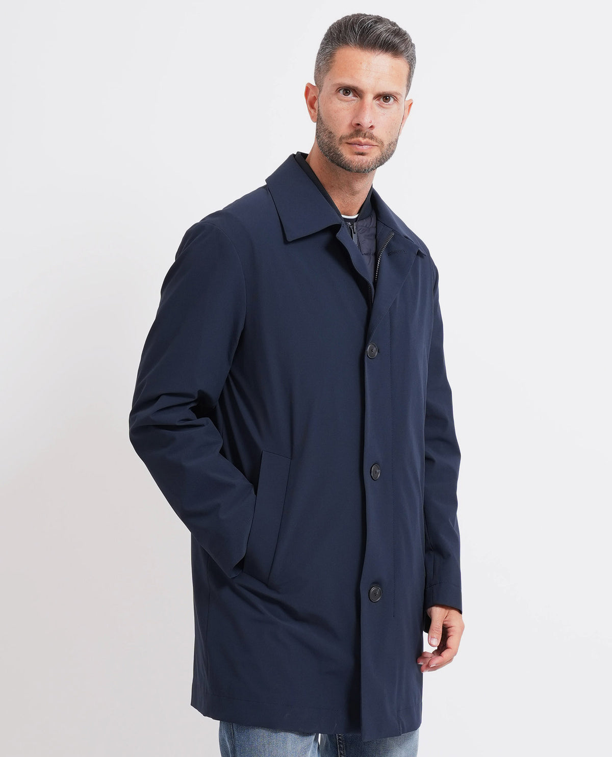 Cappotto uomo di Boss con gilet trapuntato 