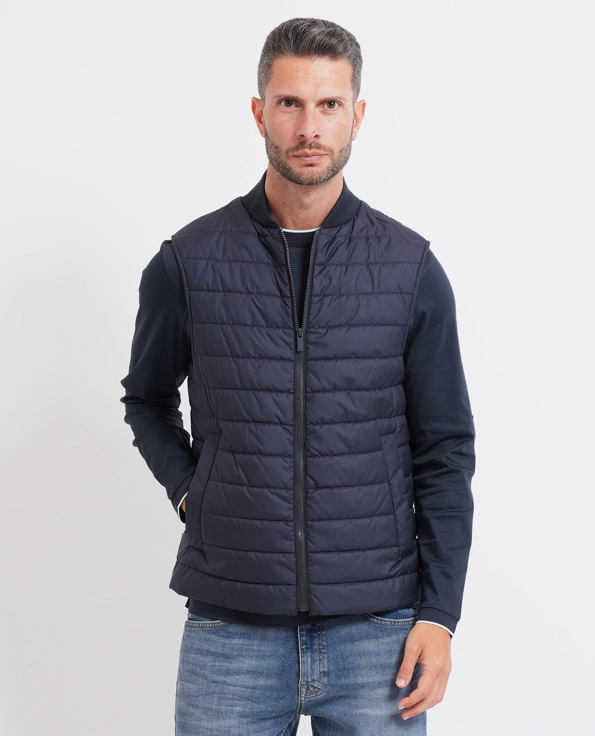 Cappotto uomo di Boss con gilet trapuntato 