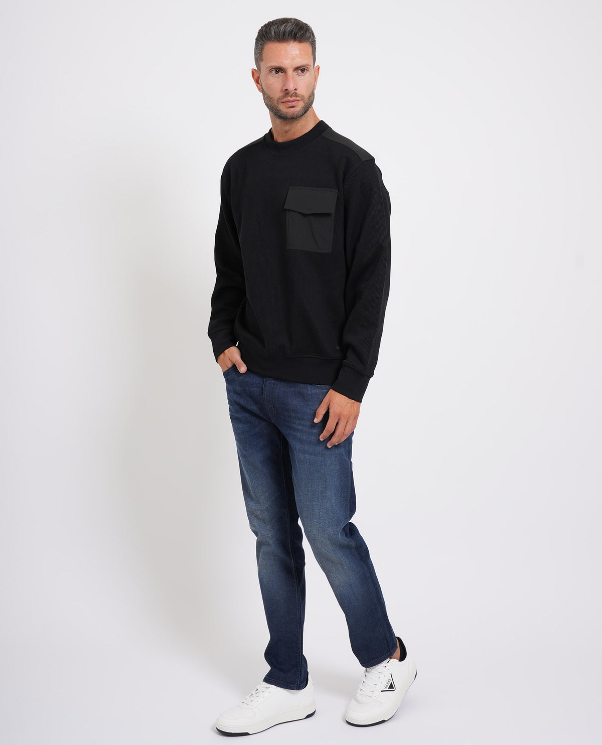 Felpa uomo Boss con tasca 