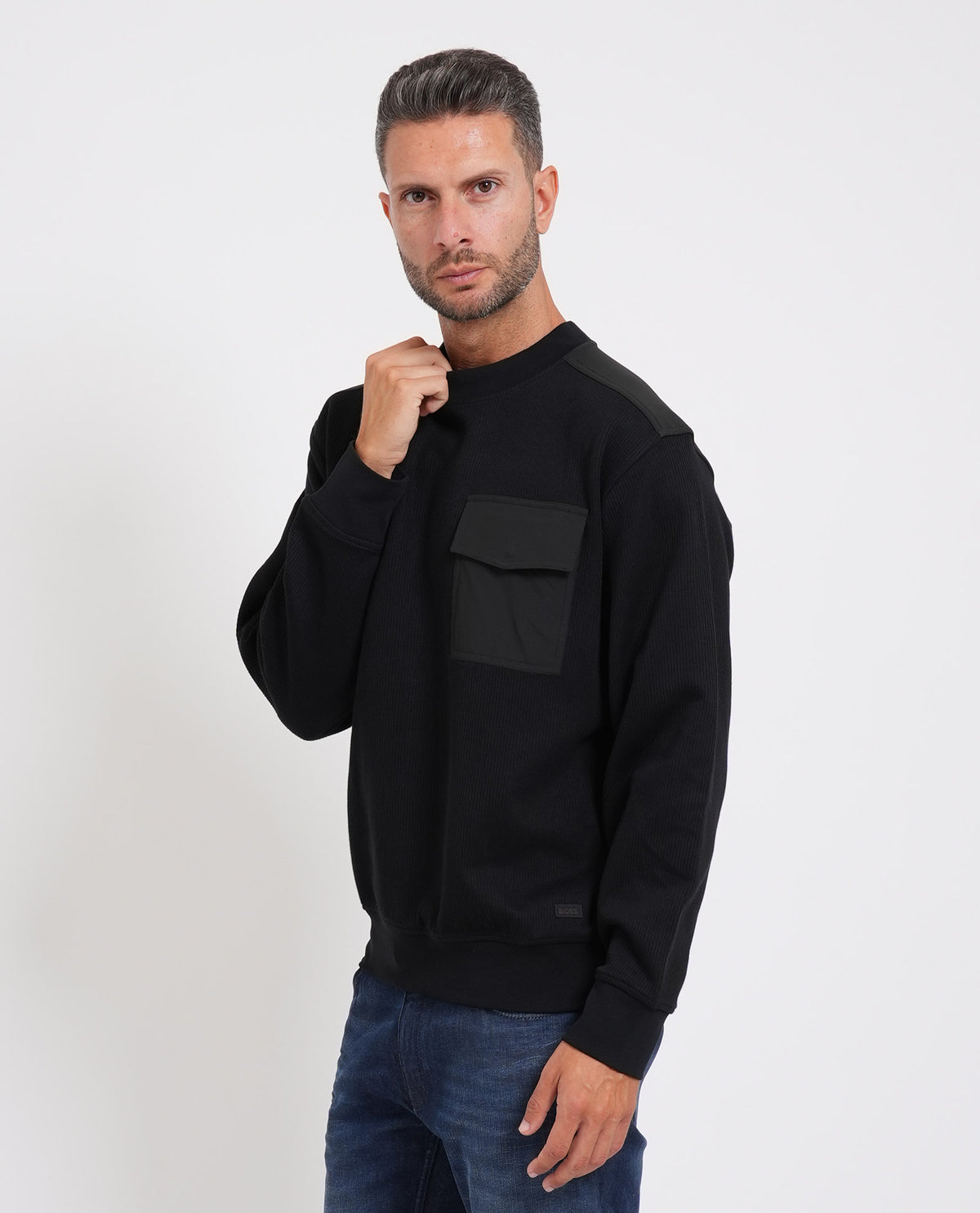 Felpa uomo Boss con tasca 