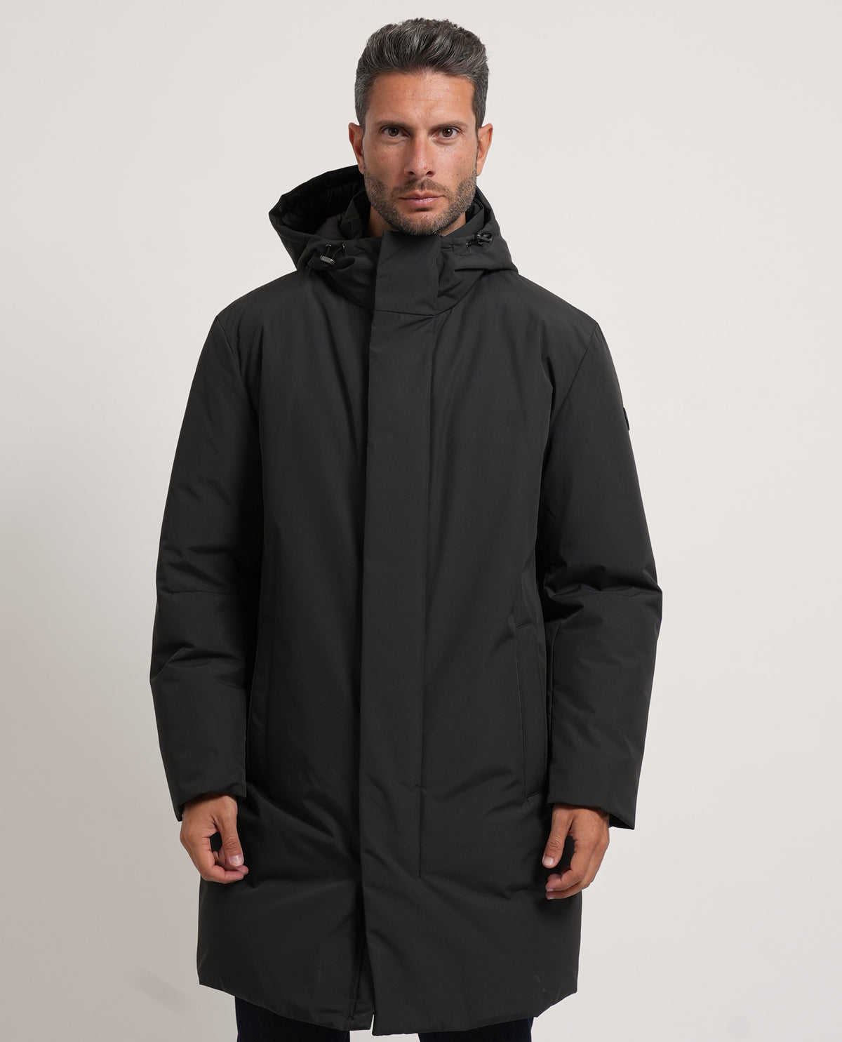 Piumino uomo Boss idrorepellente con cappuccio 