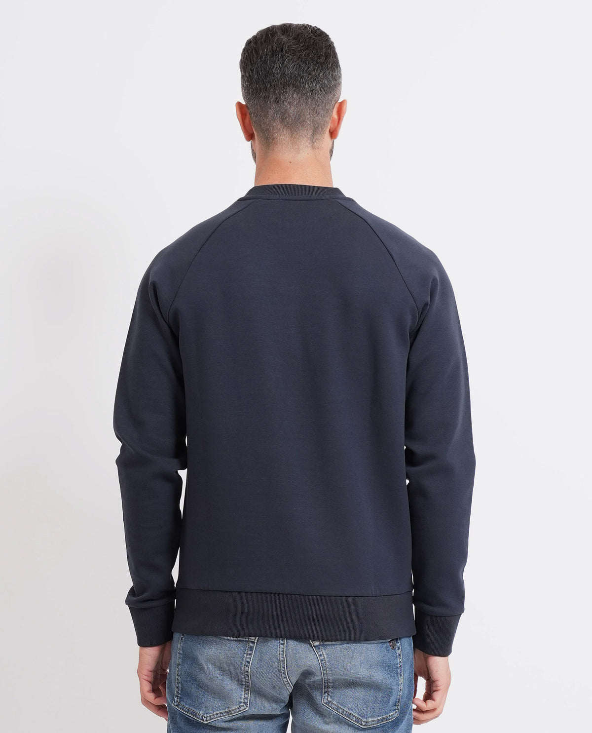 Felpa girocollo Boss uomo con logo 