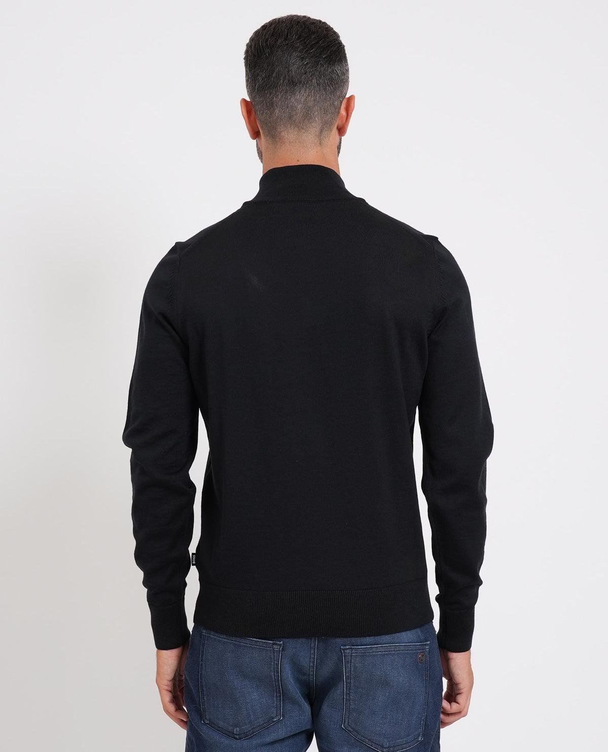 Maglione uomo Boss con mezza zip 