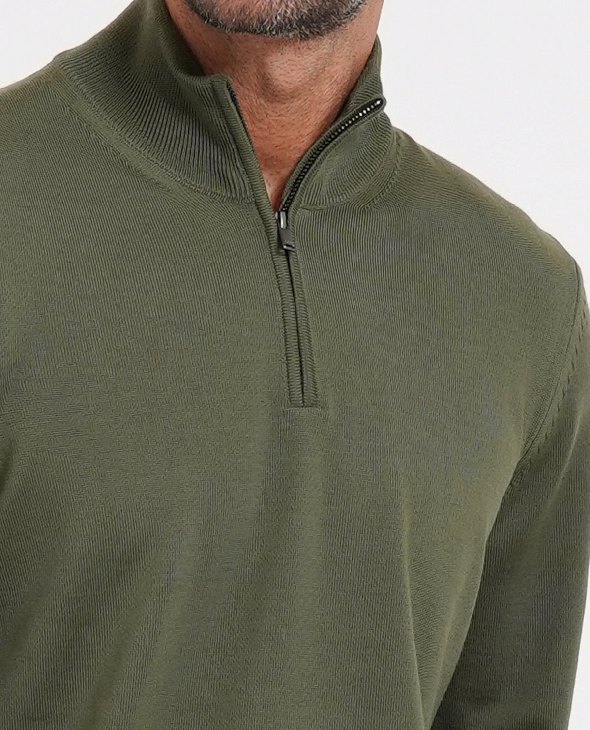 Maglione uomo Boss con mezza zip 