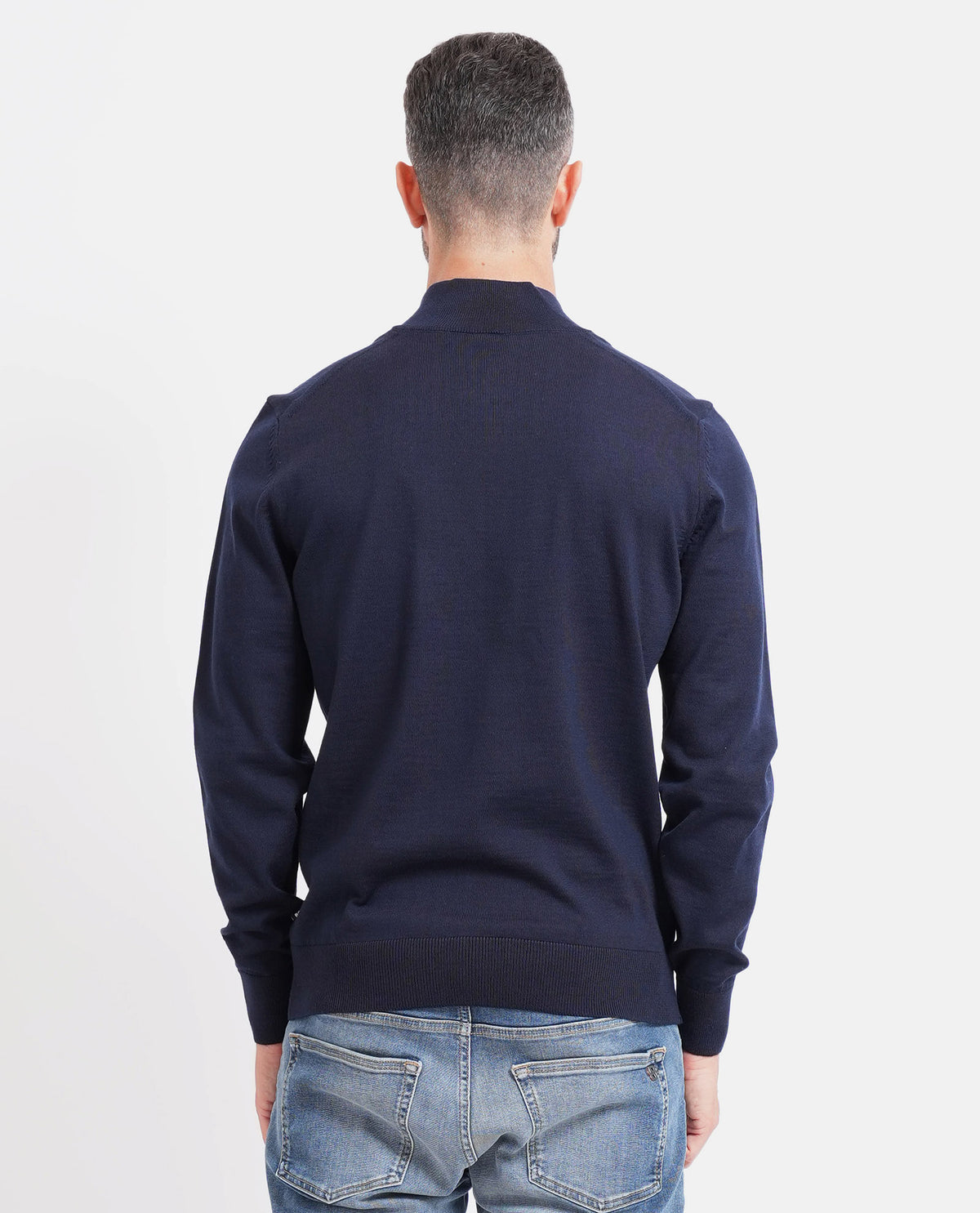 Maglione uomo Boss con mezza zip 