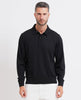 Boss men's merino wool knit polo shirt