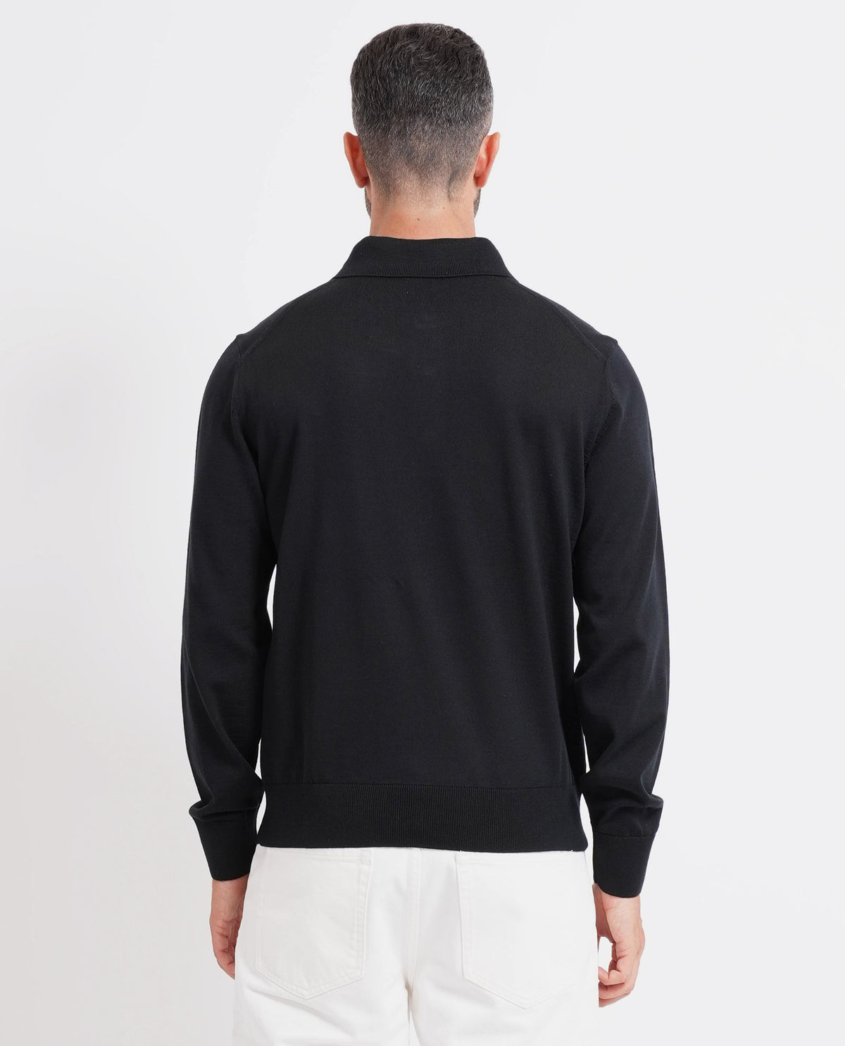 Polo uomo Boss in maglia di lana merino 