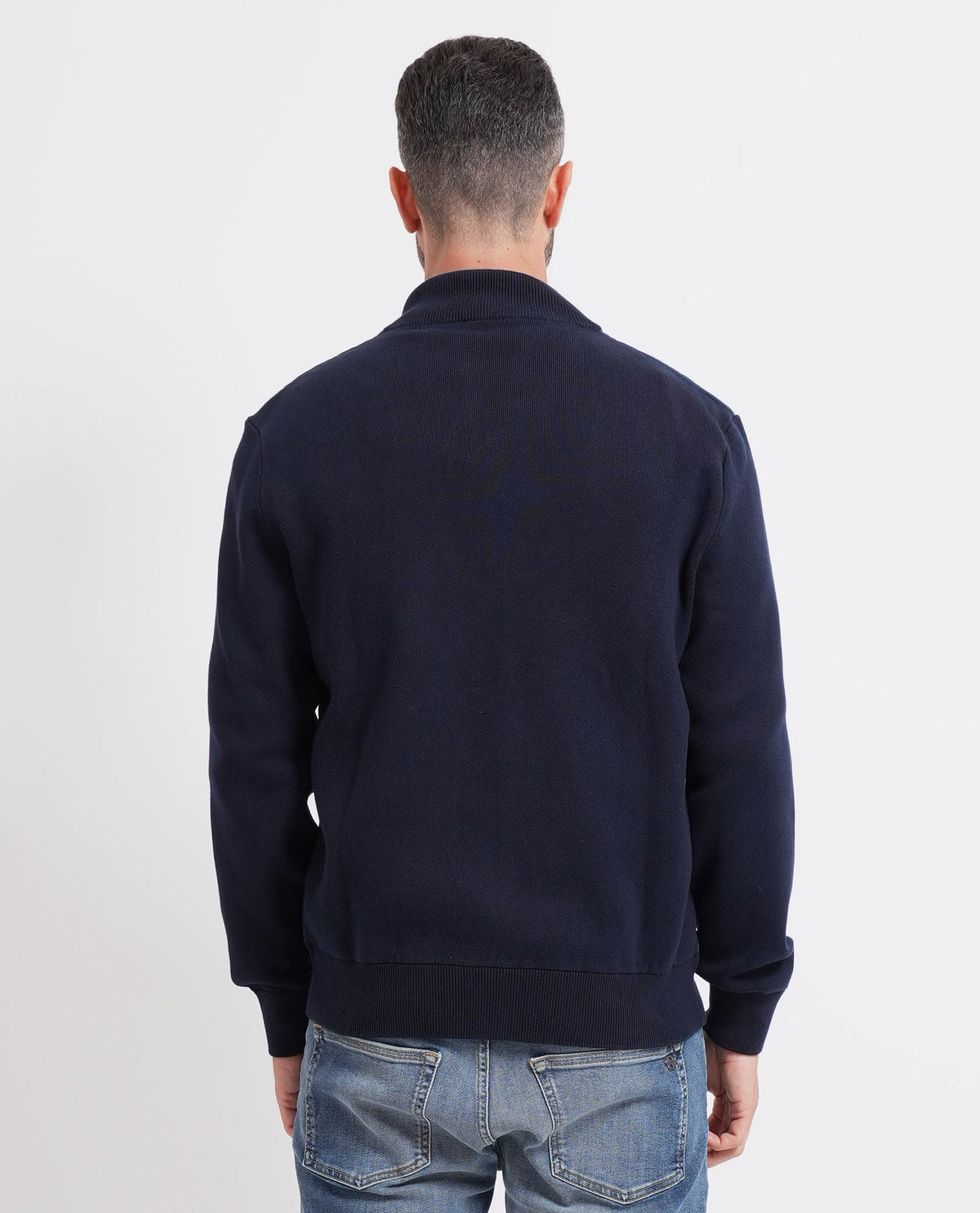 Giubbotto ibrido in maglia di cotone Boss uomo 