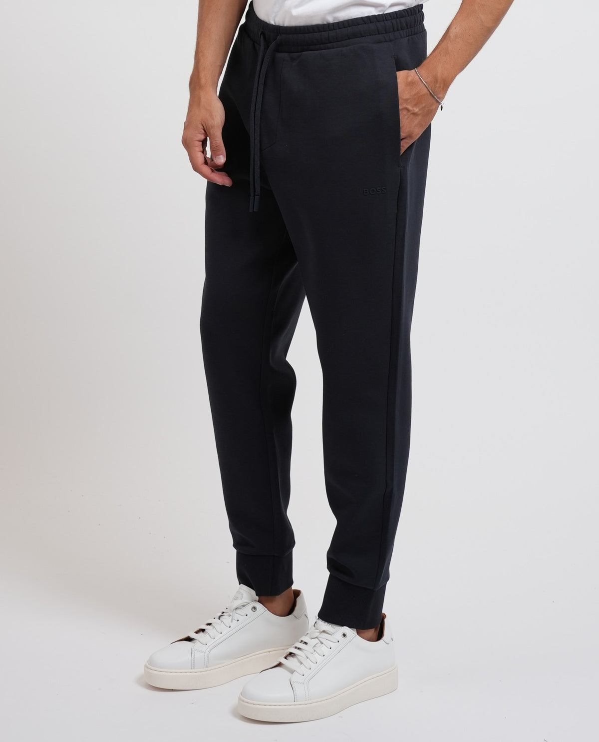 Pantaloni tuta Boss uomo in jersey 