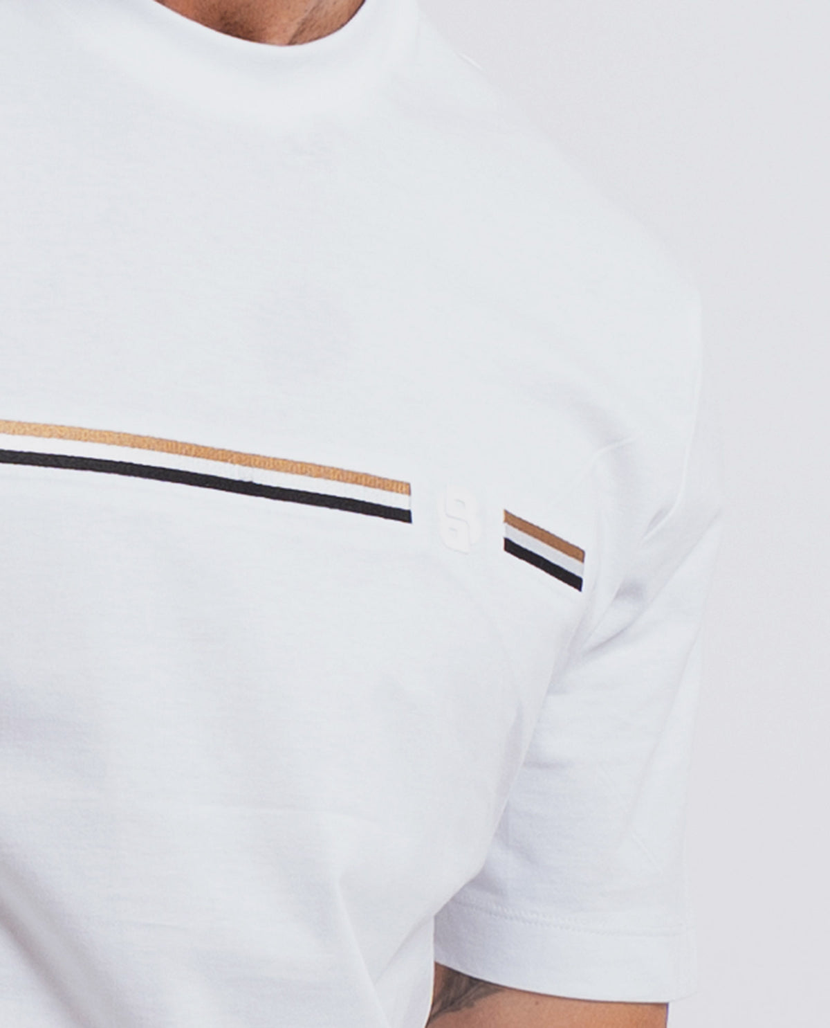 T-shirt girocollo Boss uomo in cotone 
