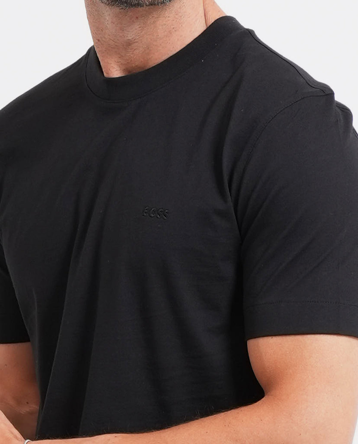 T-shirt in jersey di cotone Boss uomo 