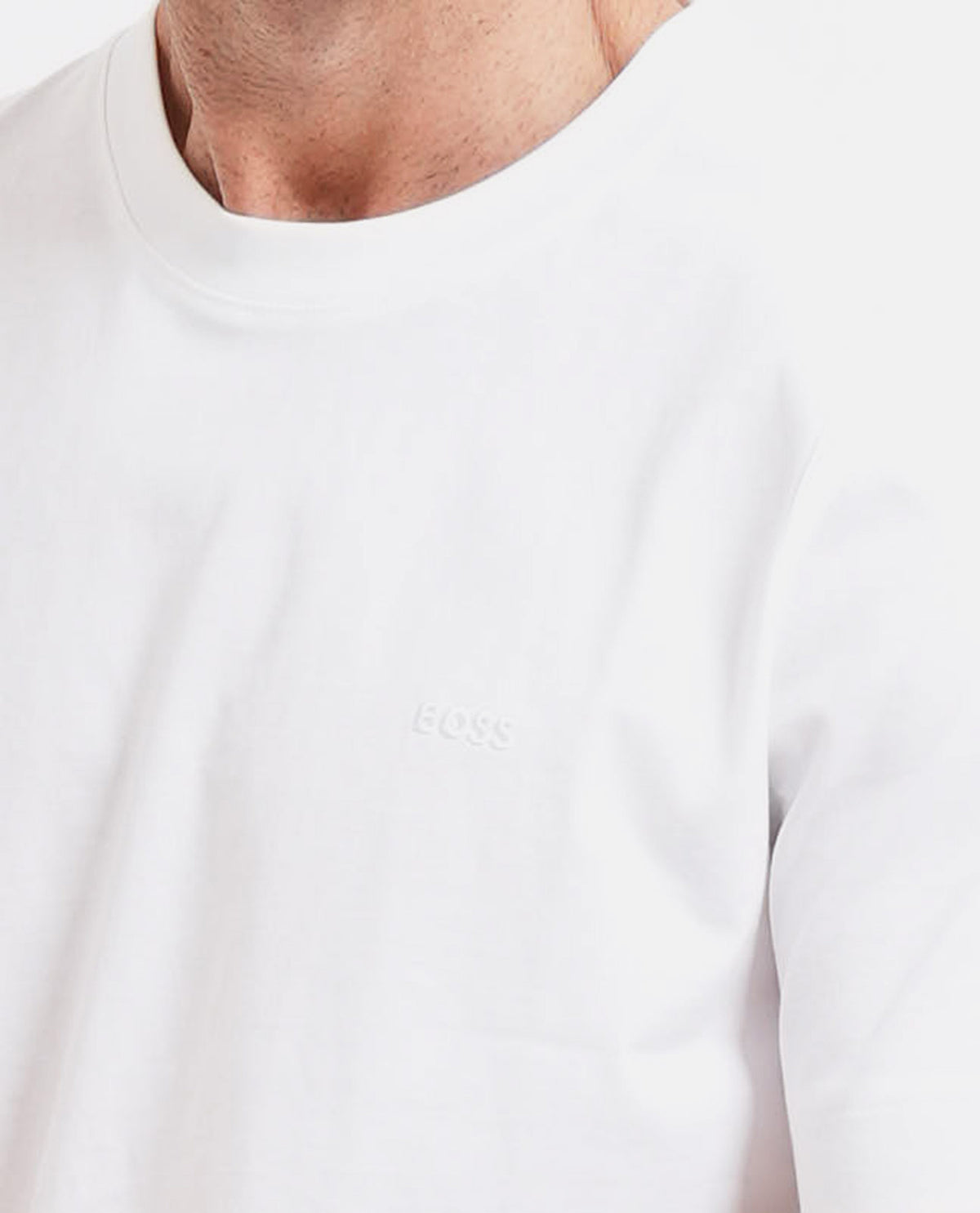 T-shirt in jersey di cotone Boss uomo 