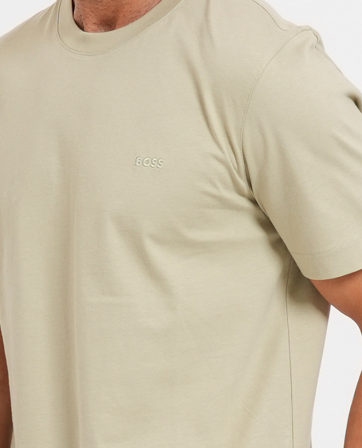 T-shirt in jersey di cotone Boss uomo 