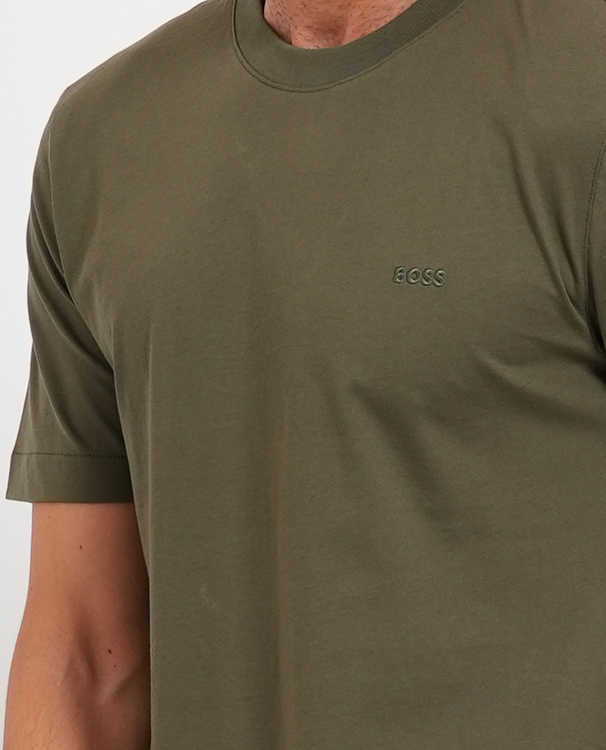T-shirt in jersey di cotone Boss uomo 