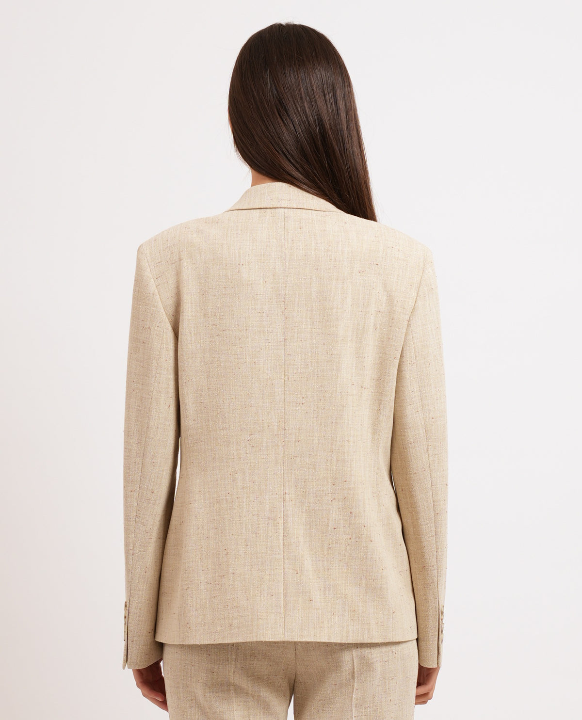 Blazer donna Boss regular fit con lavorazione a filo 