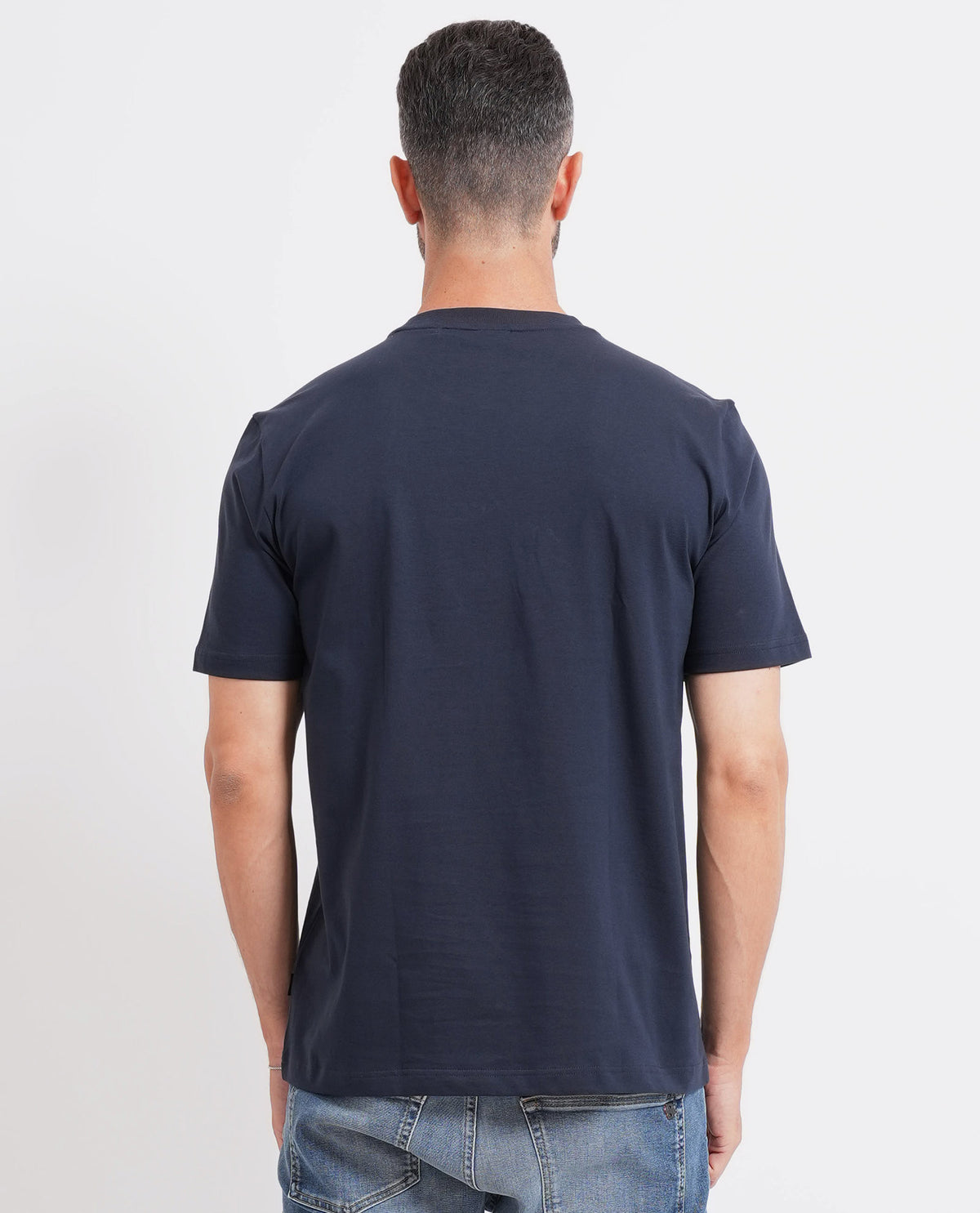T-shirt Boss uomo con logo frontale 