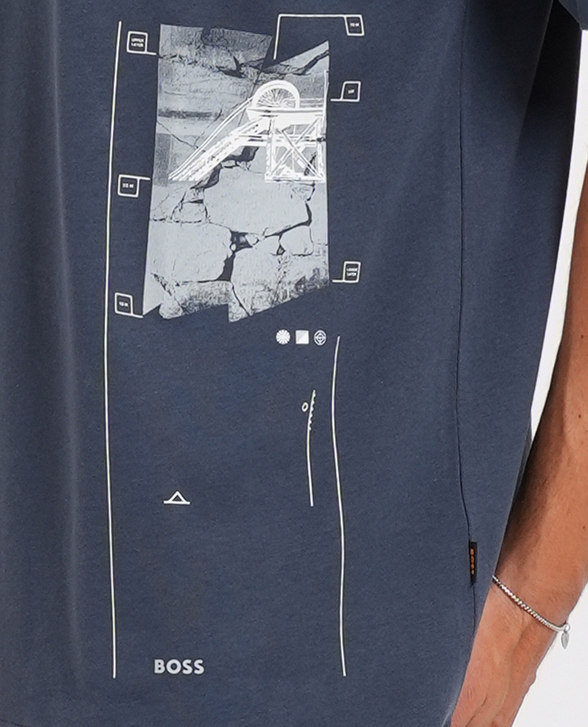 T-shirt uomo Boss regular fit<BR/> 