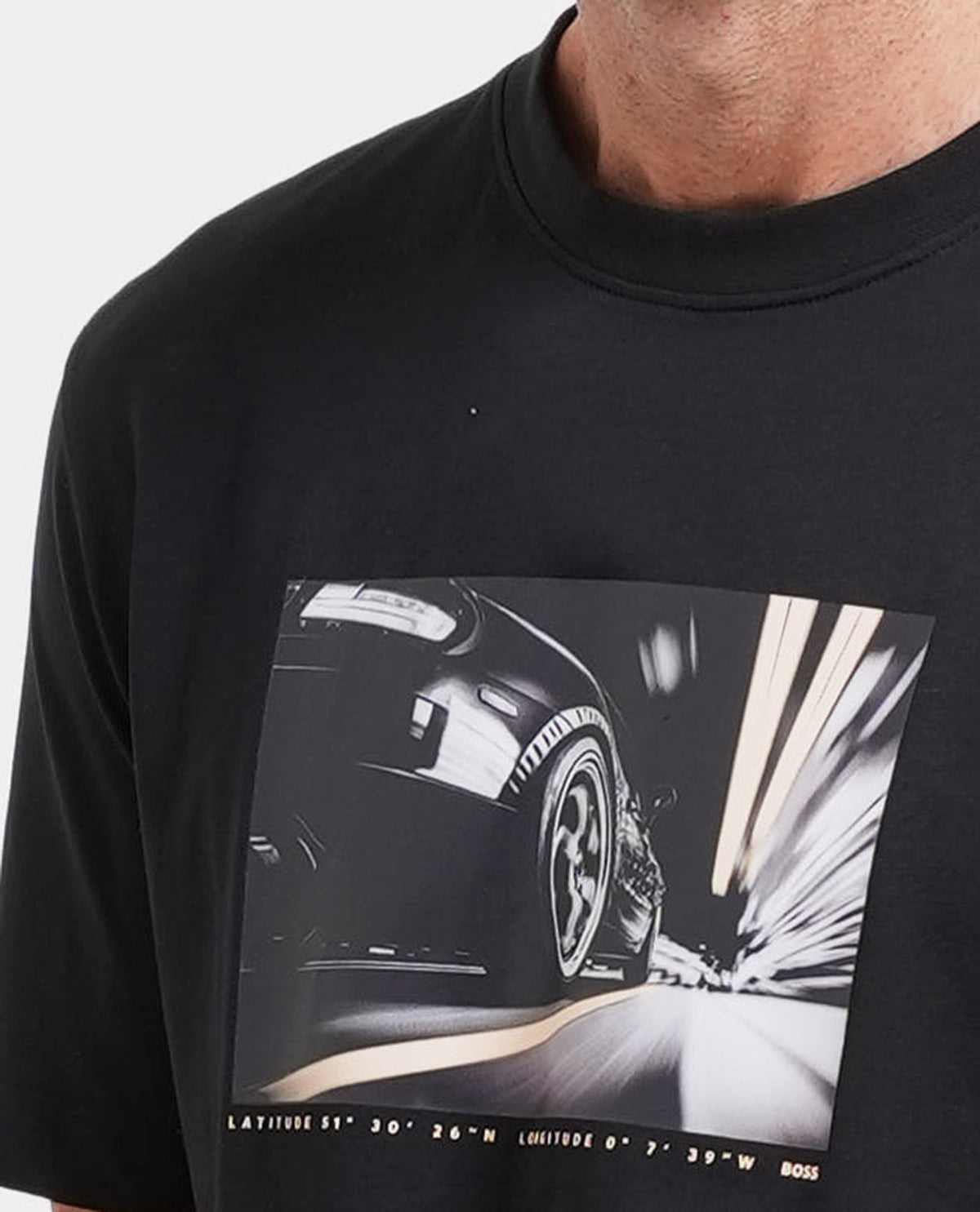T-shirt regular fit in jersey di cotone Boss uomo 