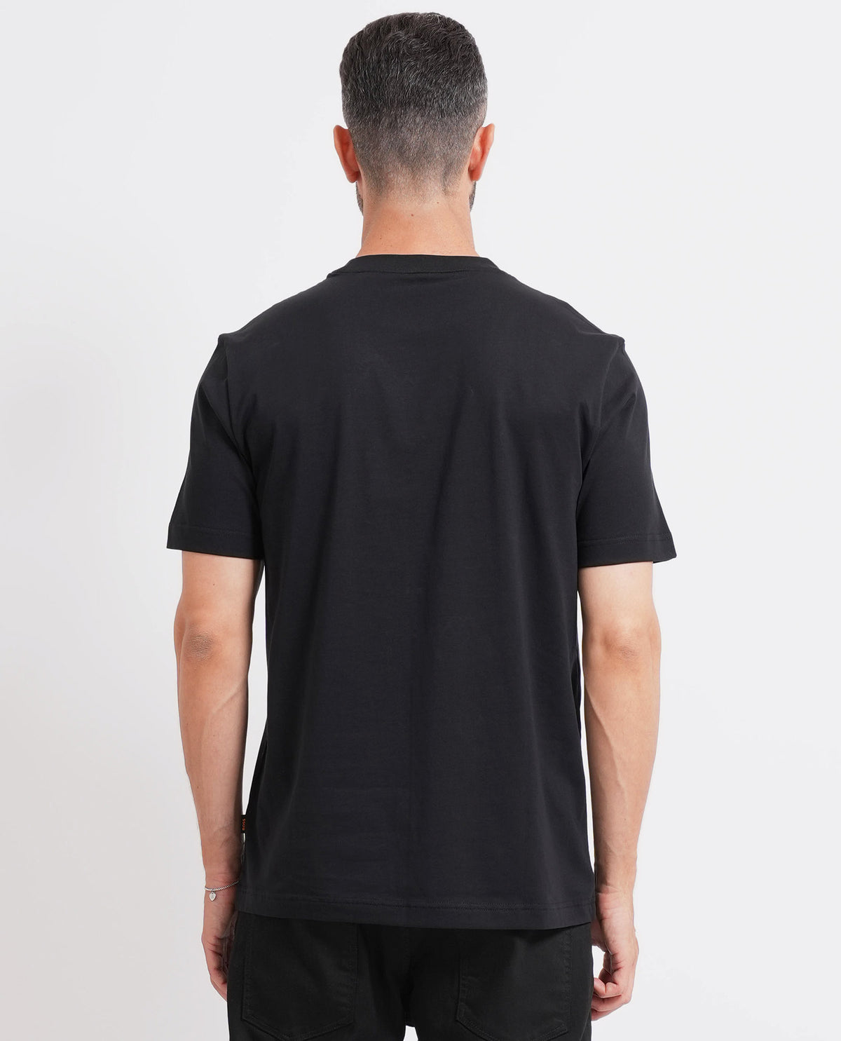 T-shirt regular fit in jersey di cotone Boss uomo 