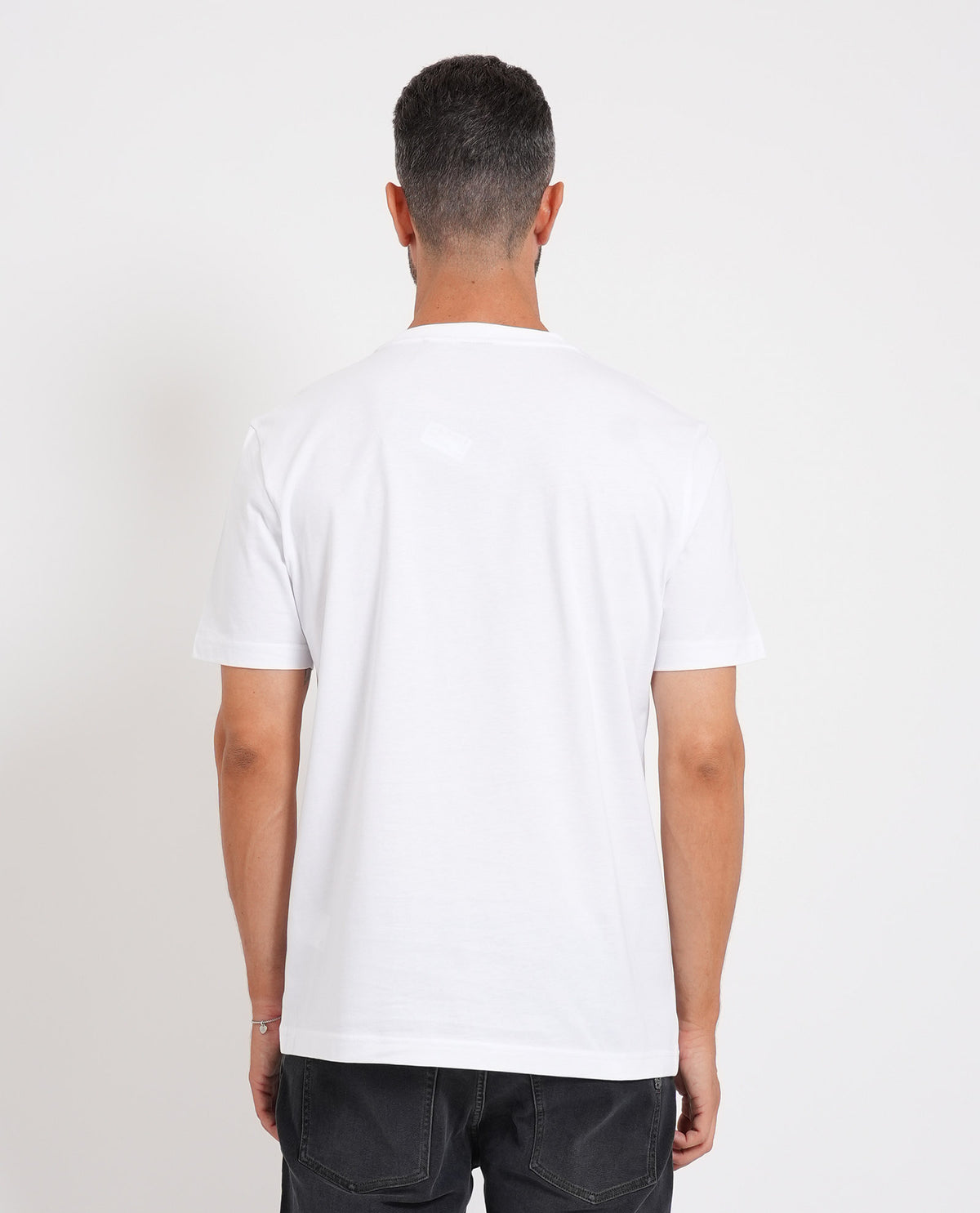 T-shirt regular fit in jersey di cotone Boss uomo<BR/> 