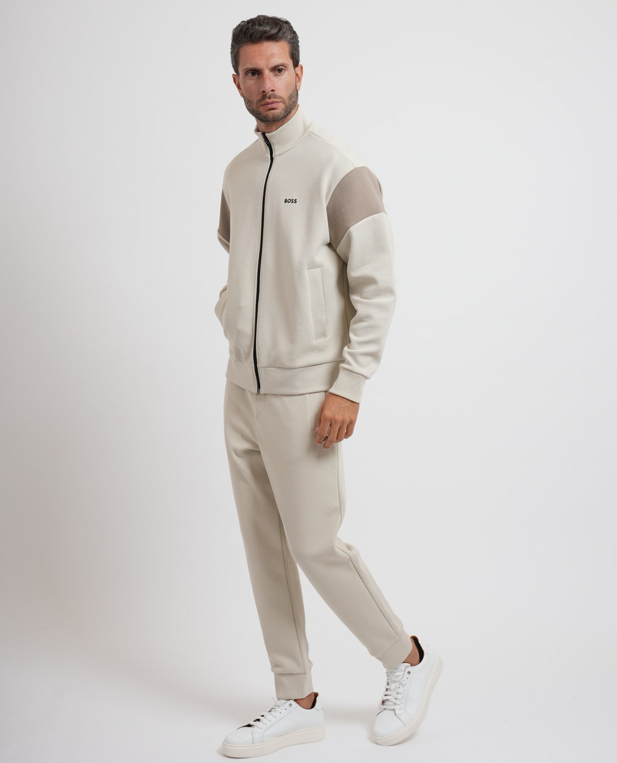 Pantaloni tuta Boss uomo in misto cotone 