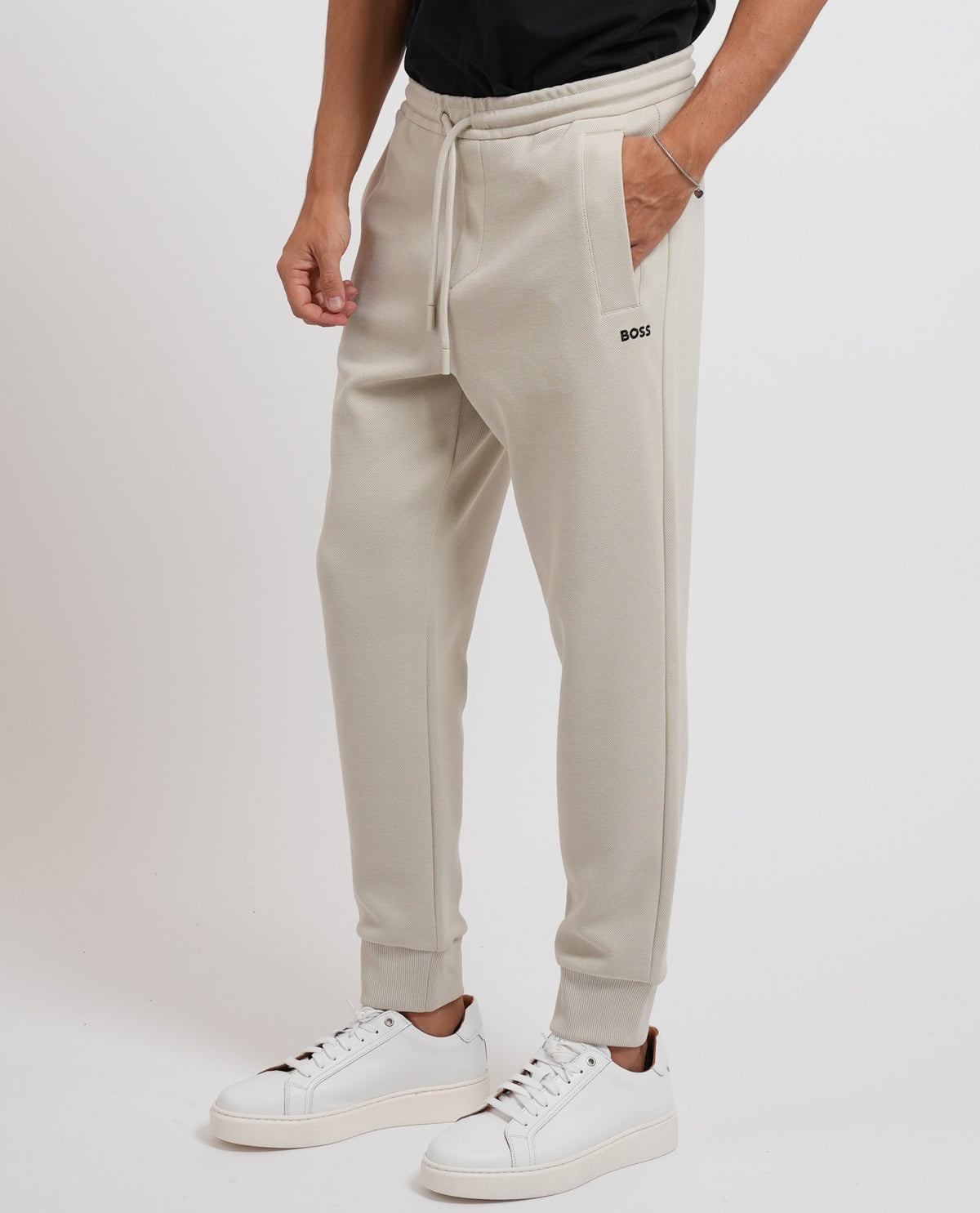 Pantaloni tuta Boss uomo in misto cotone 