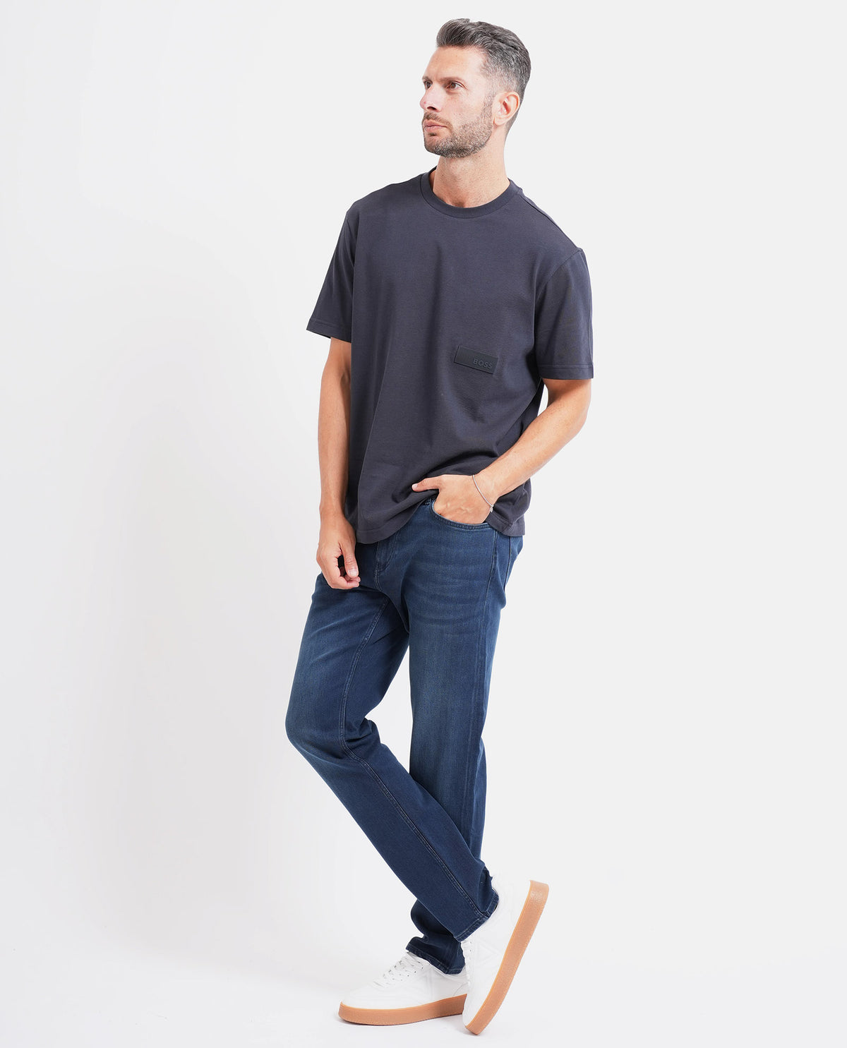 Jeans uomo Boss in misto cotone 