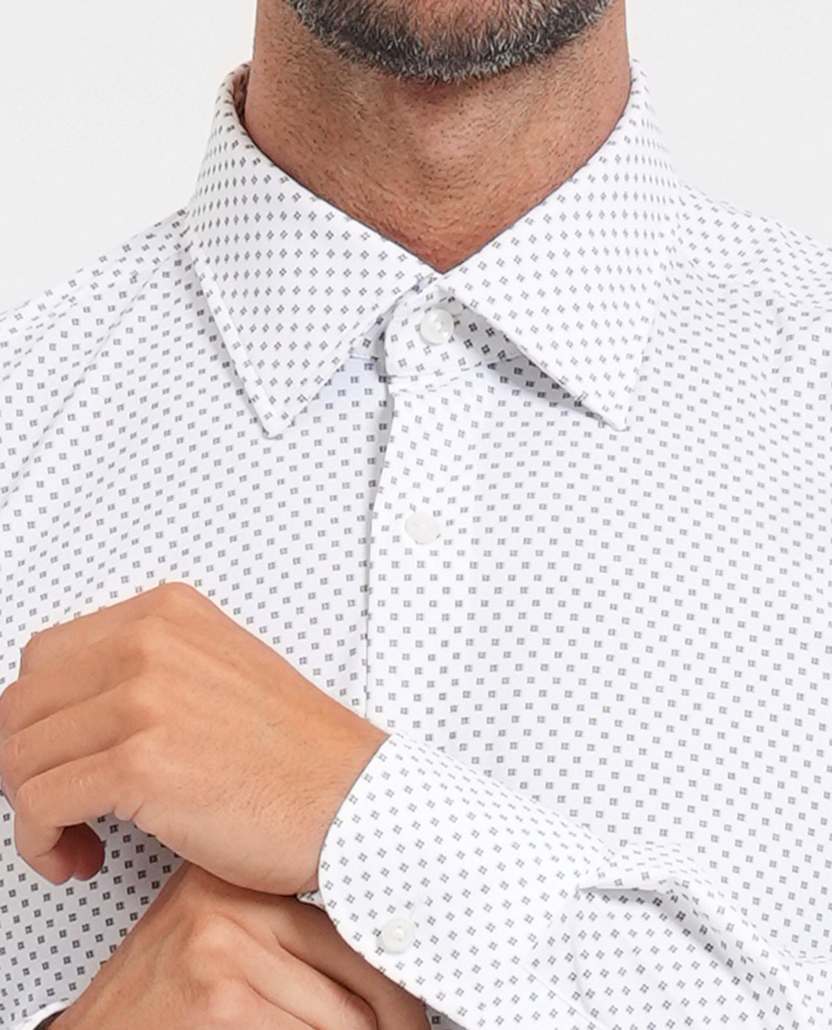 Camicia slim fit uomo Boss in tessuto elasticizzato 