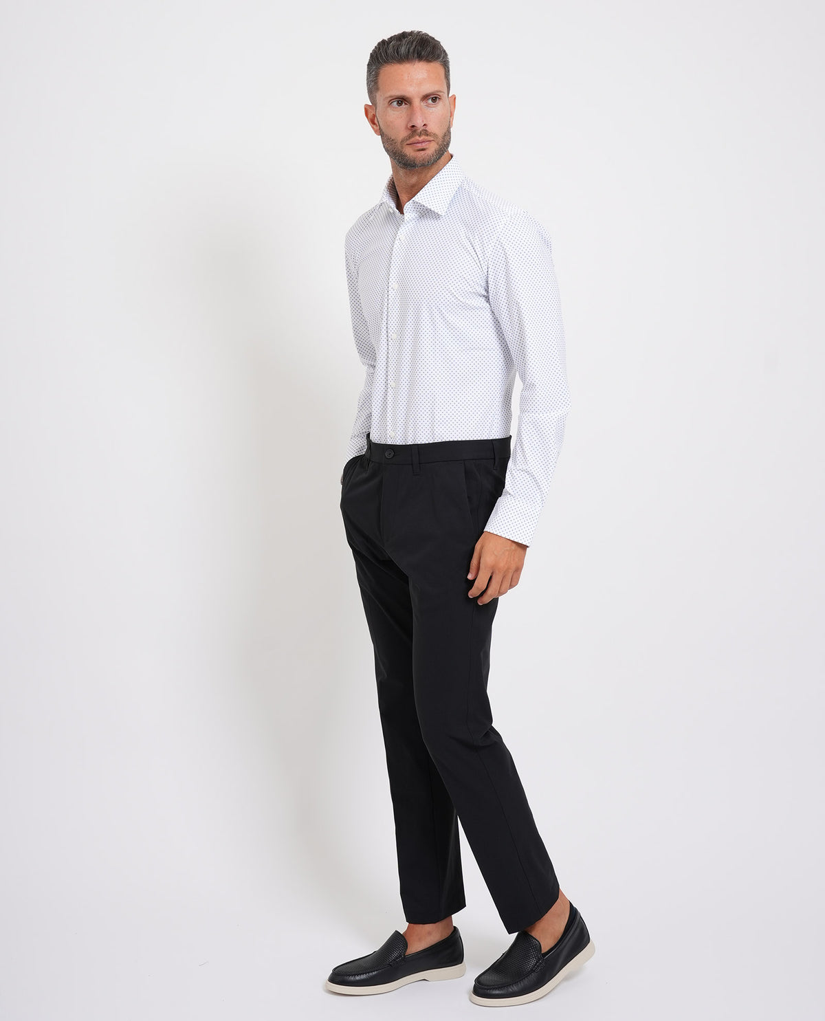 Camicia slim fit uomo Boss in tessuto elasticizzato<BR/> 