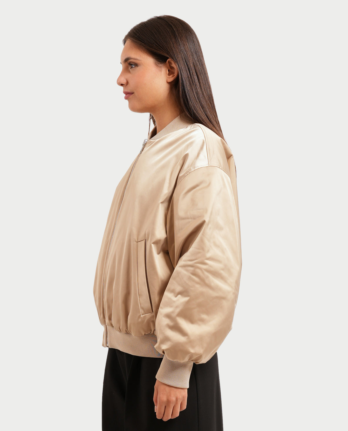 Bomber donna Boss reversibile in pelliccia sintetica 