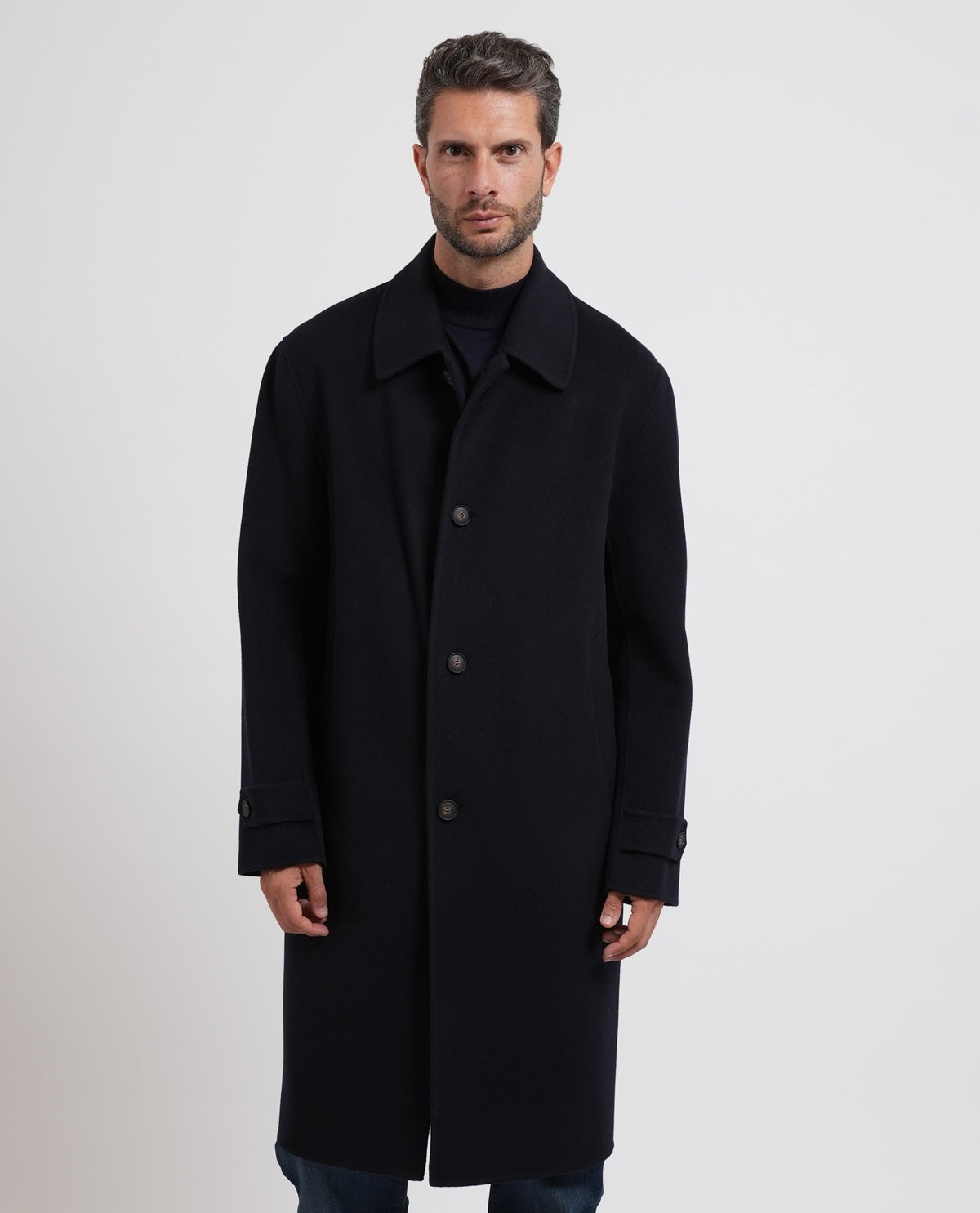 Cappotto lungo uomo di Boss in misto lana 