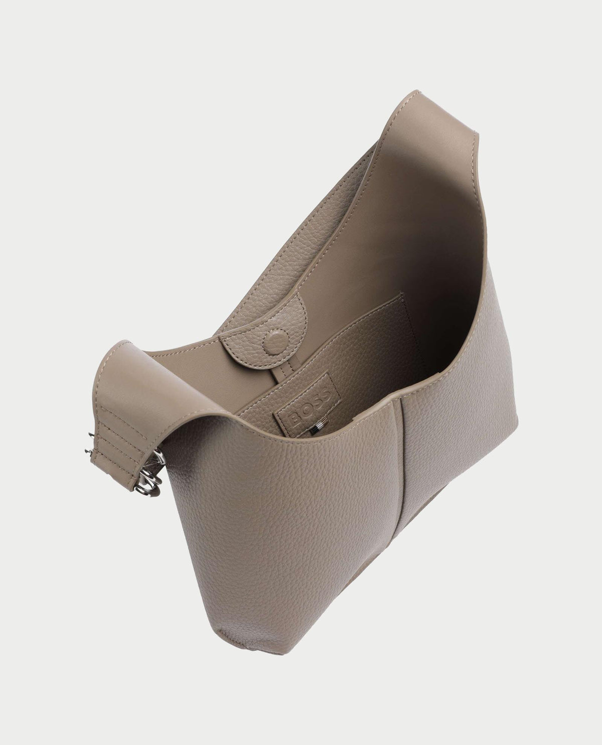 Borsa hobo donna di Boss effetto martellato 