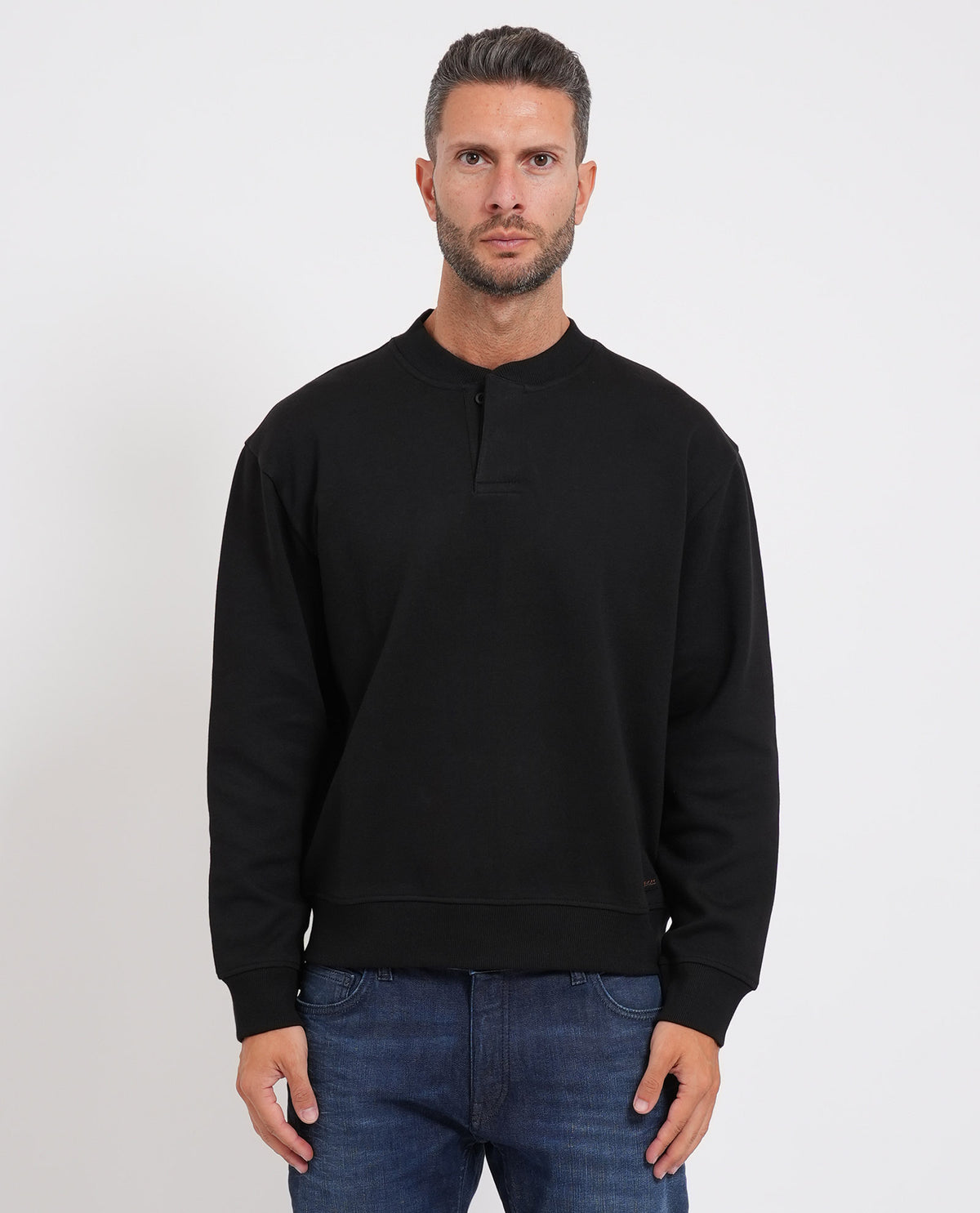 Felpa uomo Boss con bottoni<BR/> 