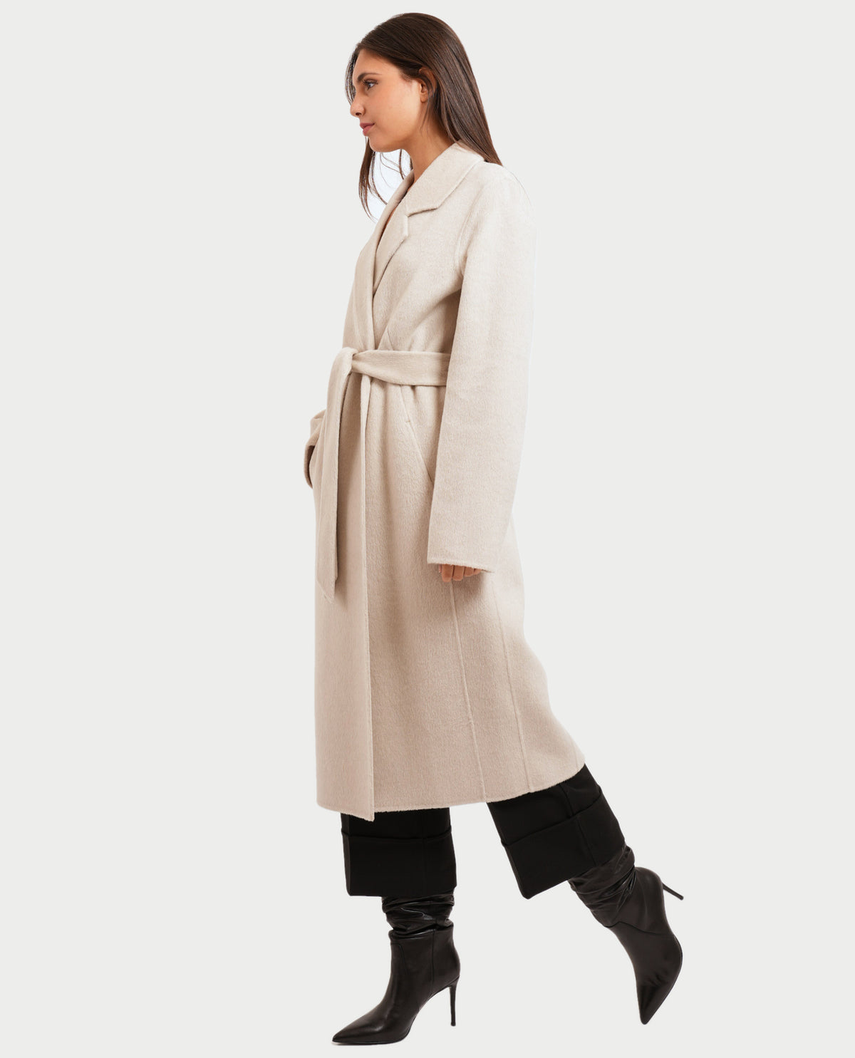Cappotto lungo in lana Boss donna 