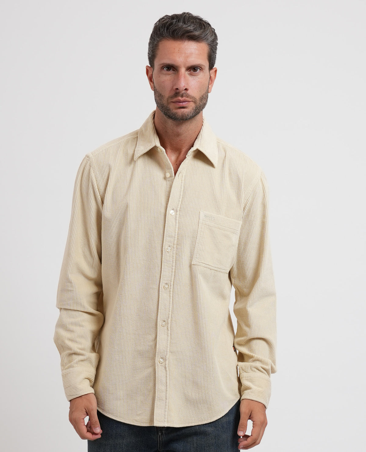 Camicia in velluto Boss uomo regular fit 