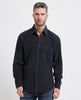 Boss men's regular fit velvet shirt