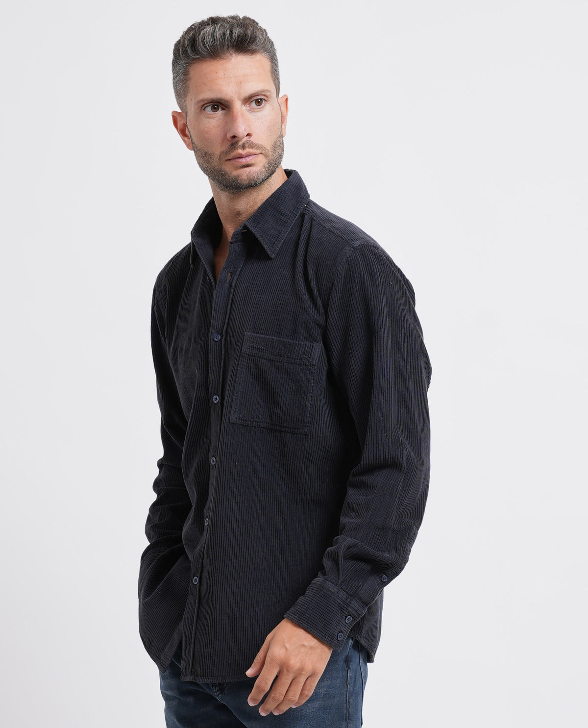 Camicia in velluto Boss uomo regular fit 