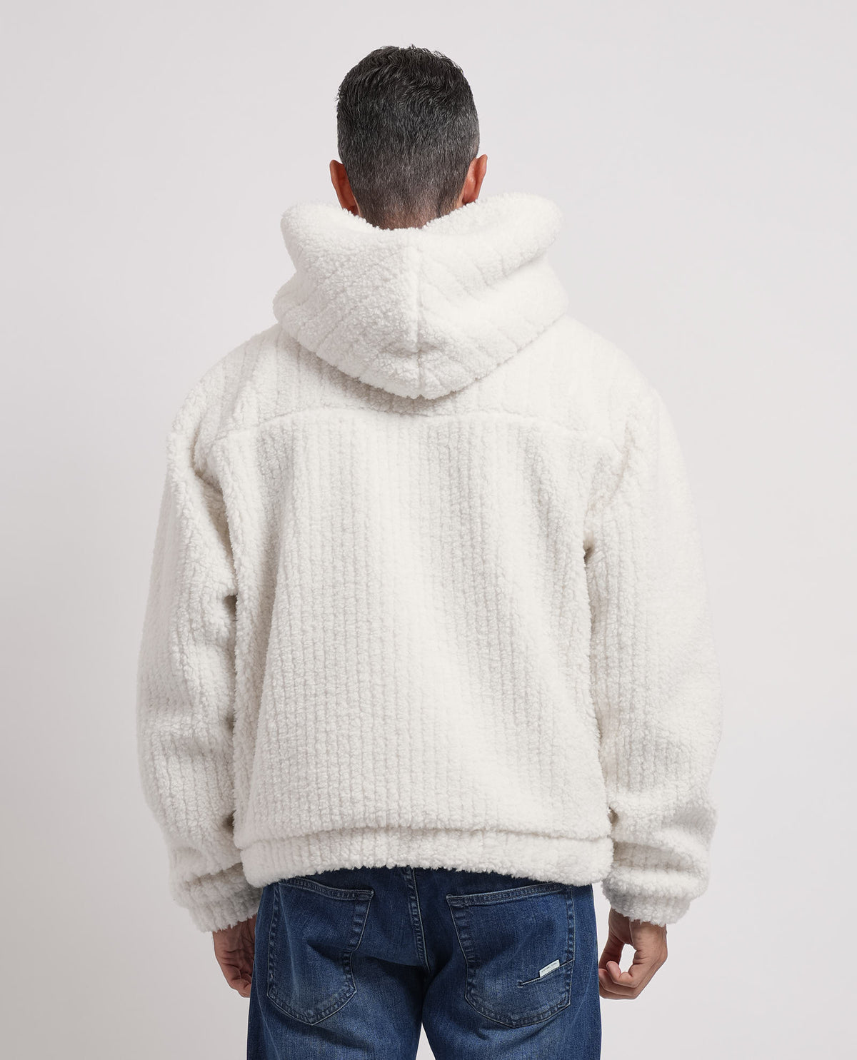 Felpa uomo Boss in tessuto peluche 