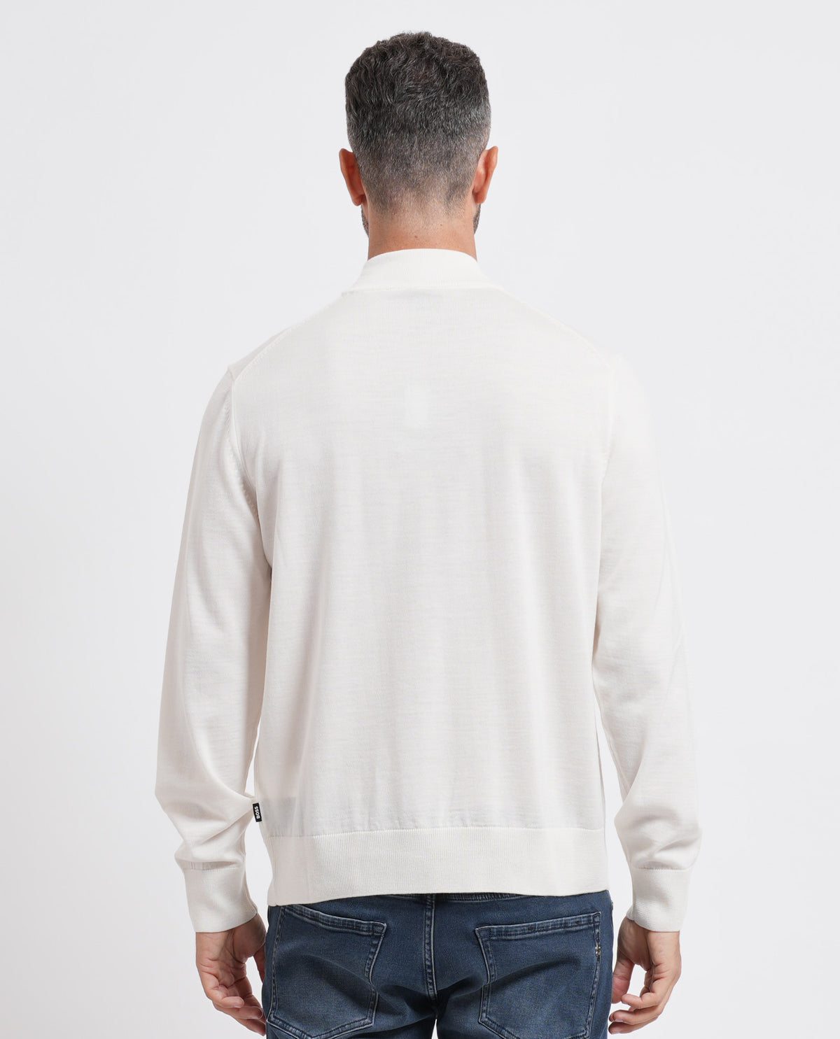 Maglione a lupetto Boss uomo in lana extrafine 