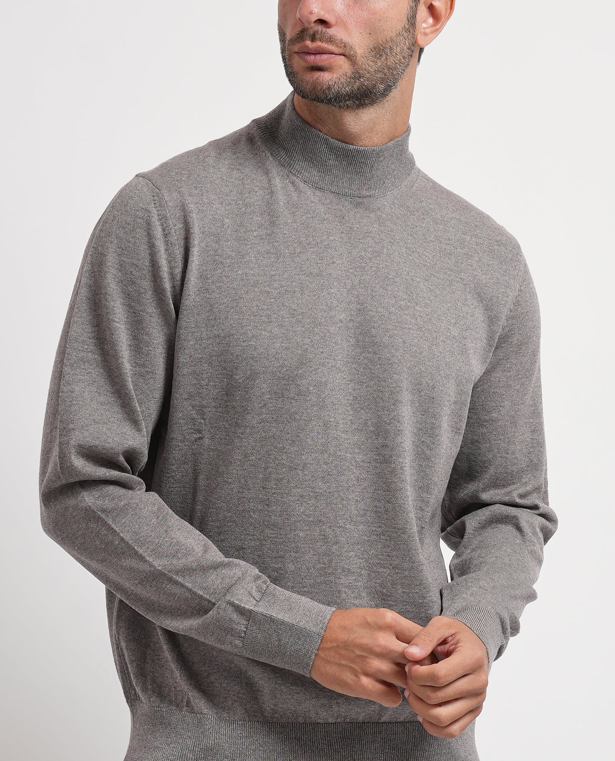 Maglione a lupetto Boss uomo in lana extrafine 