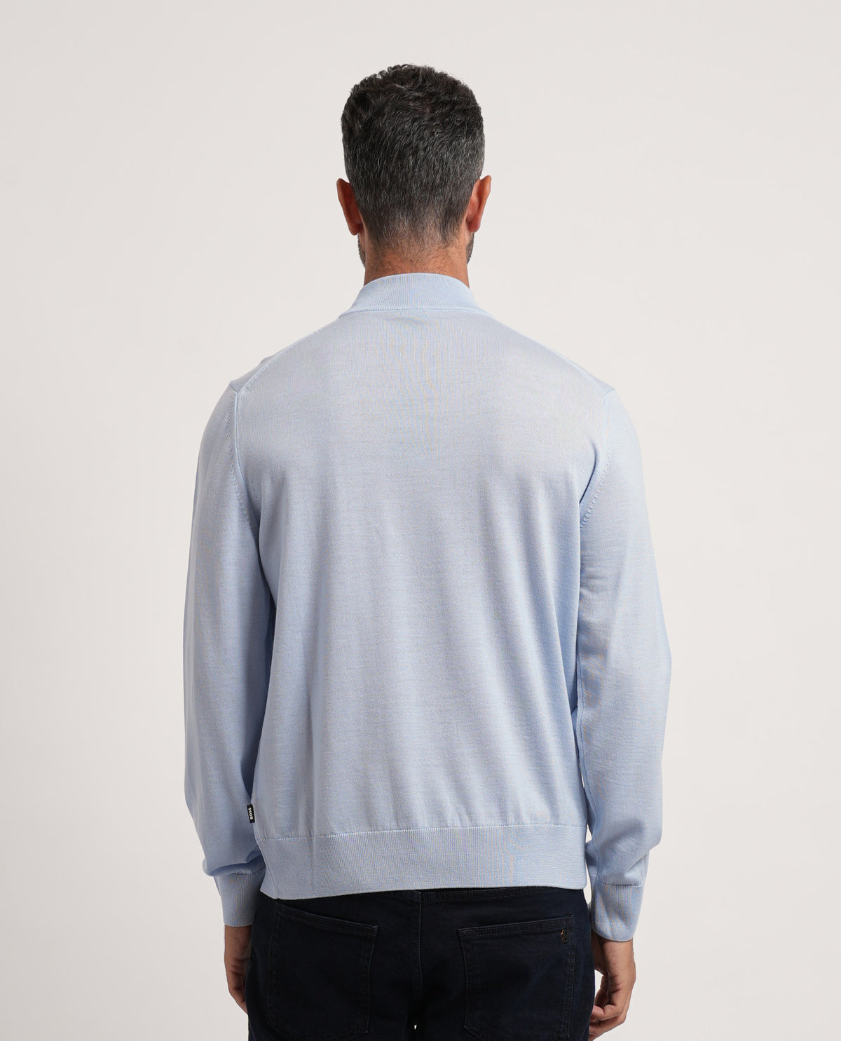 Maglione a lupetto Boss uomo in lana extrafine 