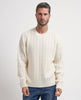 Boss men's cable-knit sweater