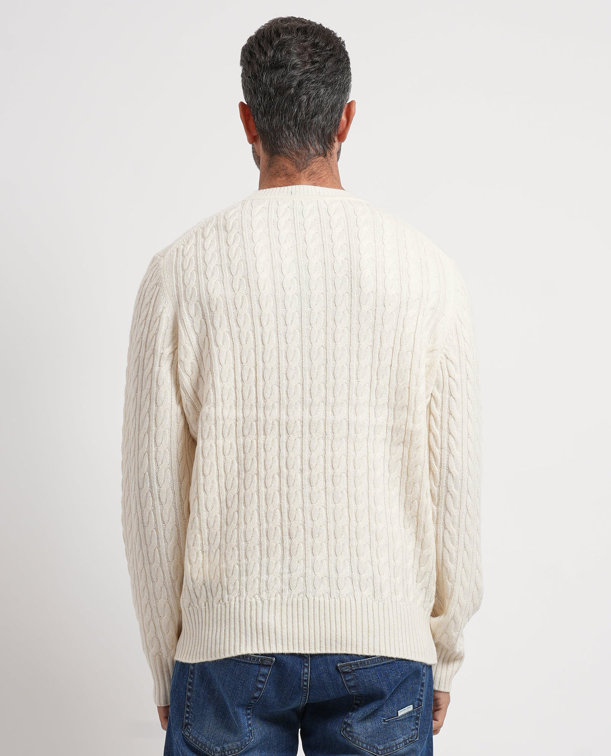 Maglione uomo Boss con lavorazione a trecce 